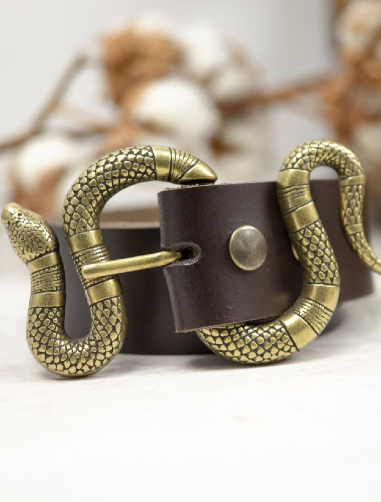 ceinture cuir boucle de serpent 🐍 très tendence 