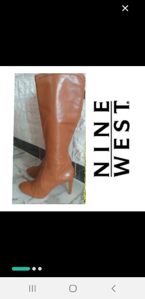 bottes cuir Nine west
