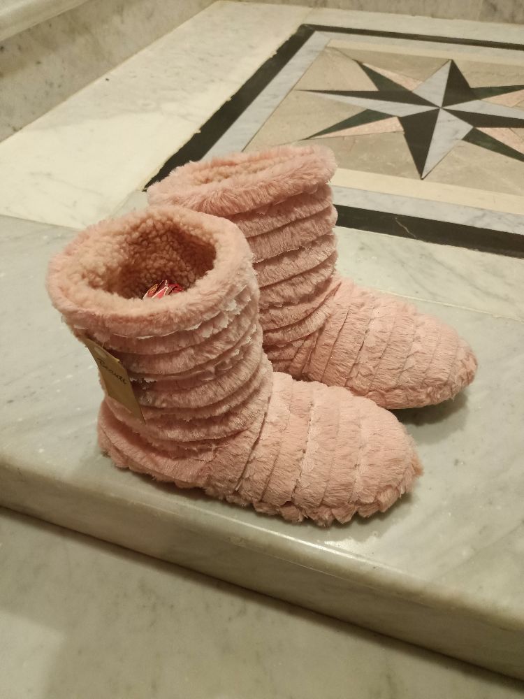 bottines chaussons fourrés 