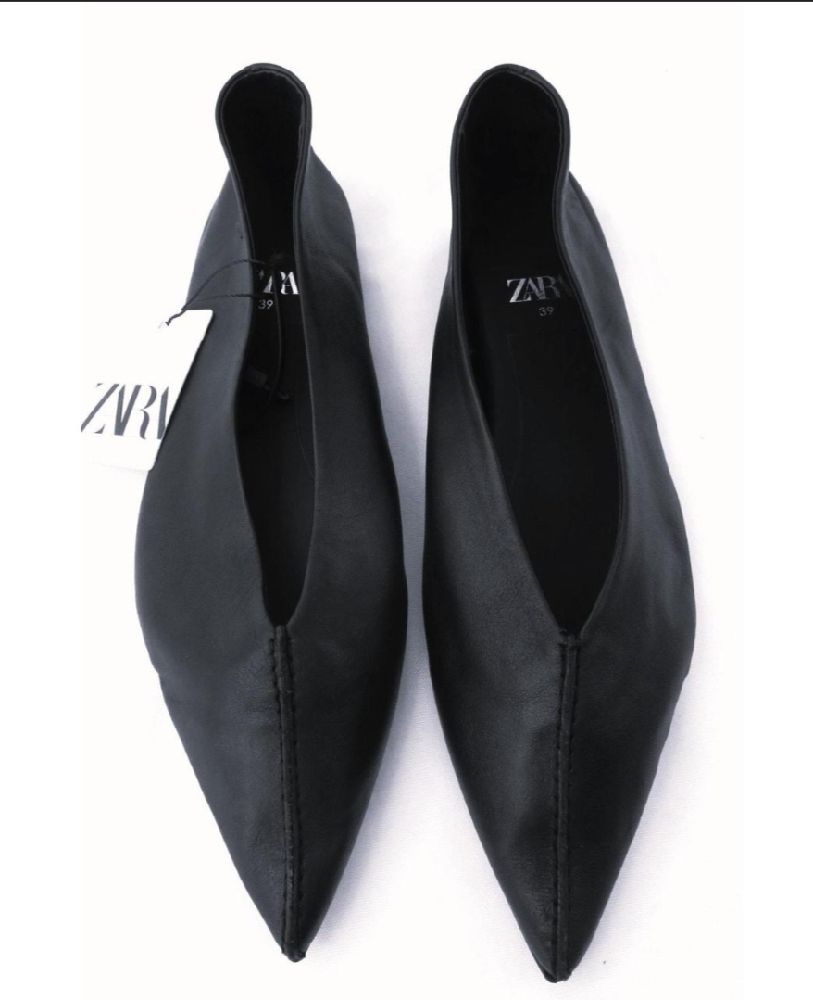 ballerines cuirs Zara