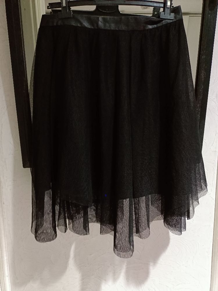 jupe asymétrique en tulle 