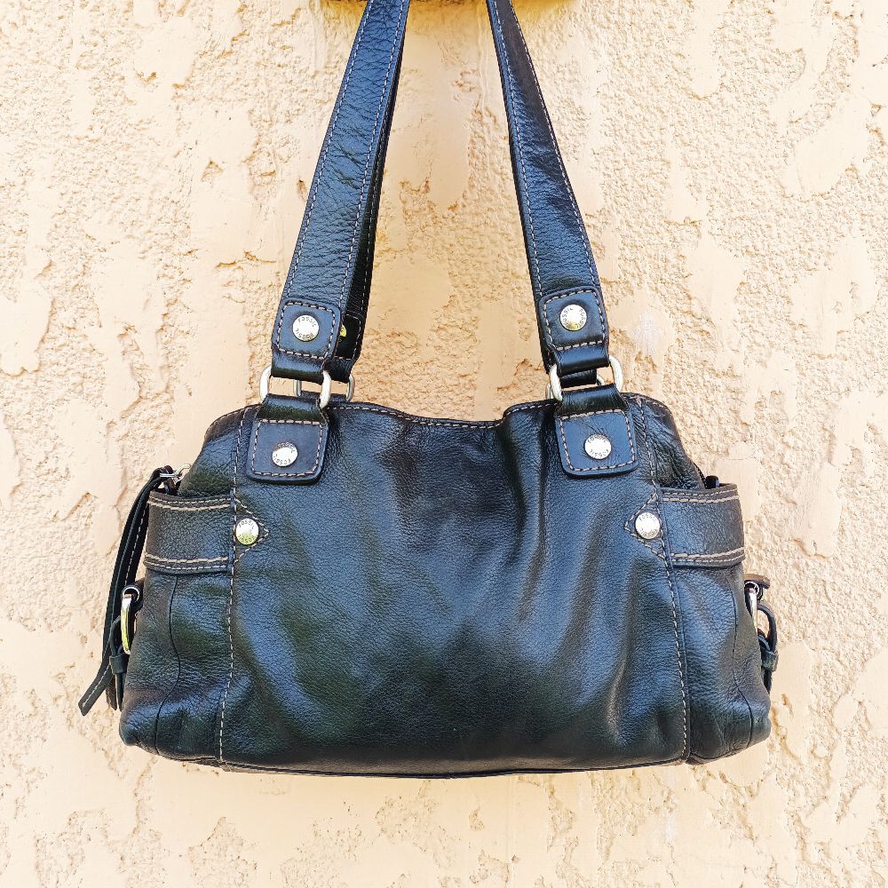 sac à main vrai cuir fossil authentique 