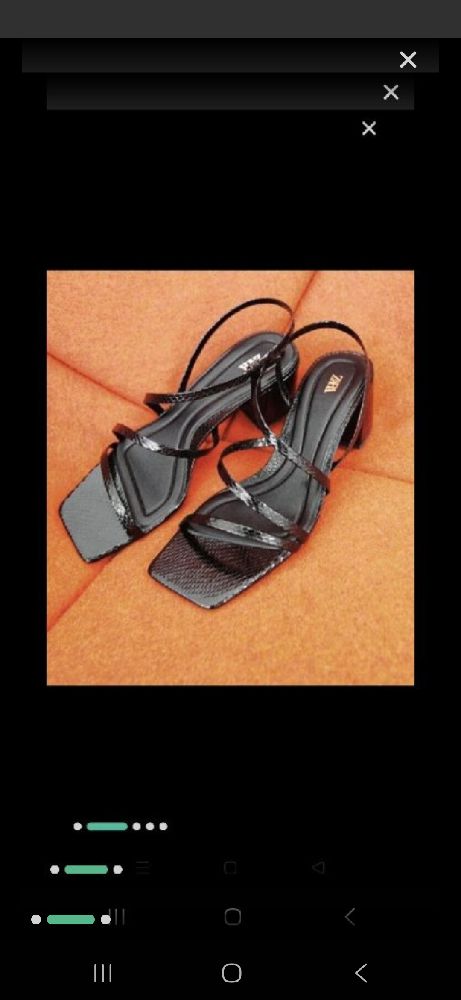 Sandales zara effet peau de serpent
