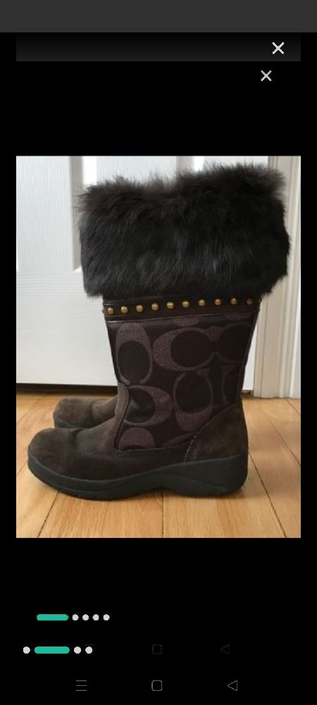 bottes de neige coach