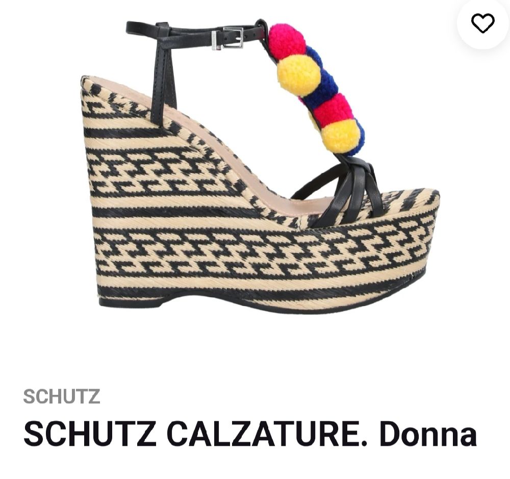 compensées Schutz avec un petit sac en cadeau