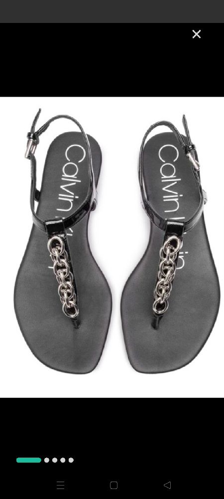 sandales pieds nus Calvin Klein 