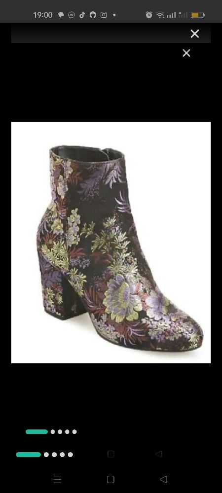 bottines florales chelsee