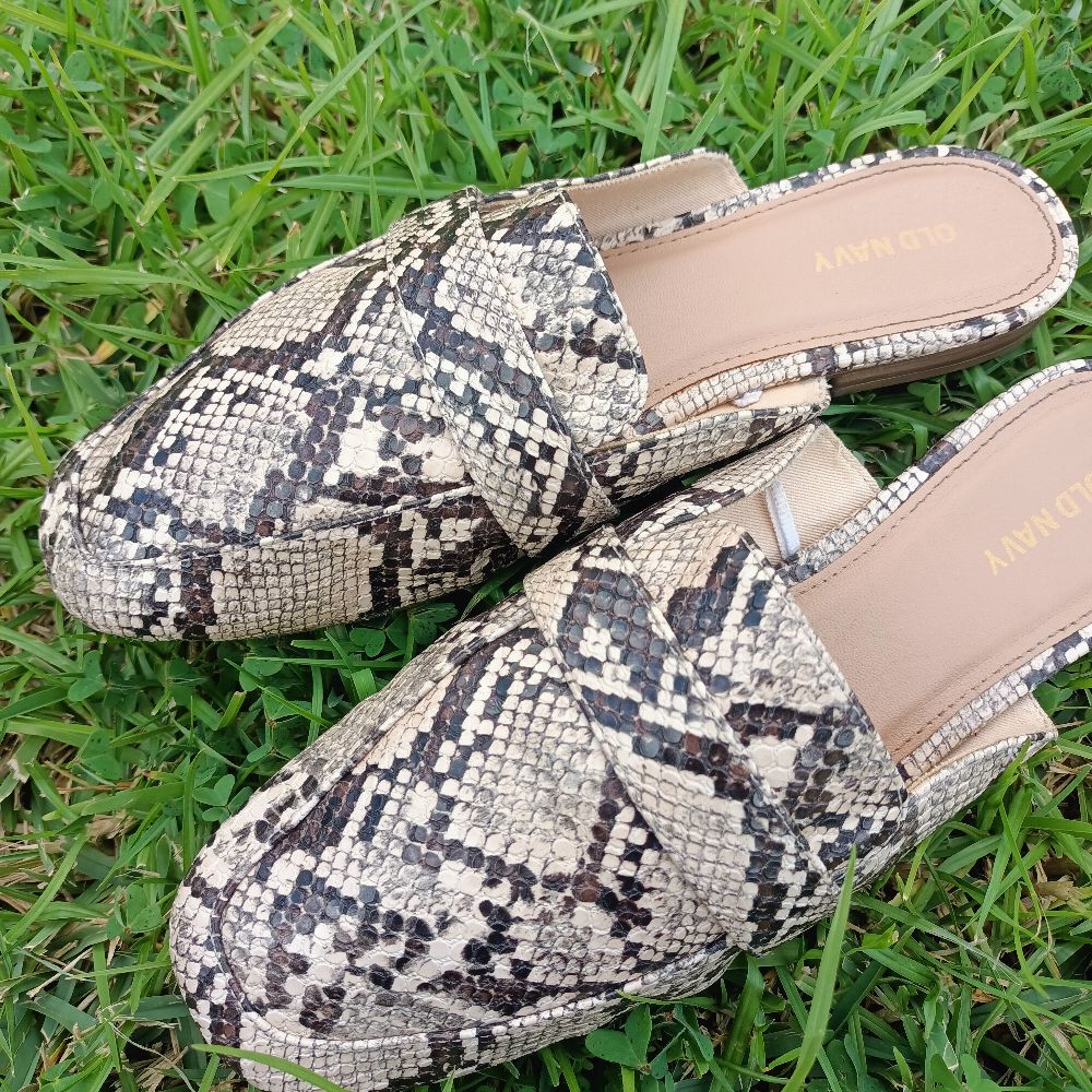 mules Old navy effet peau de 🐍