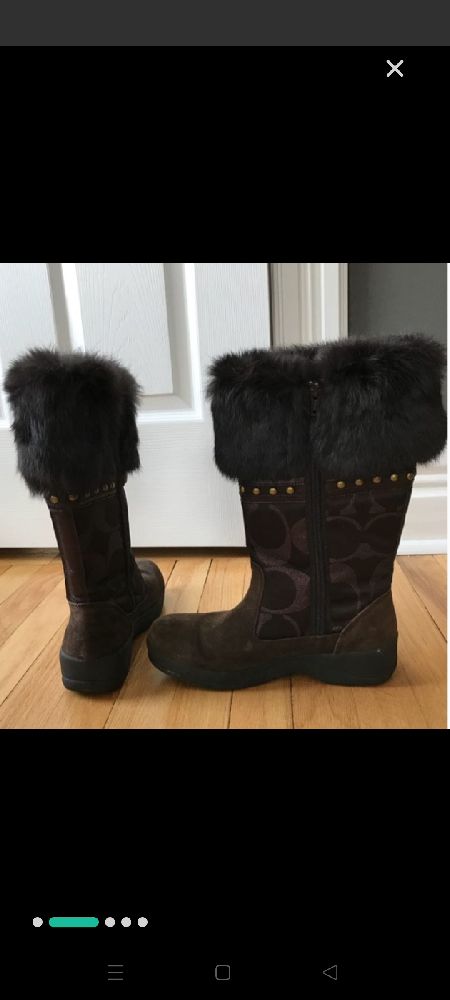 bottes de neige coach 