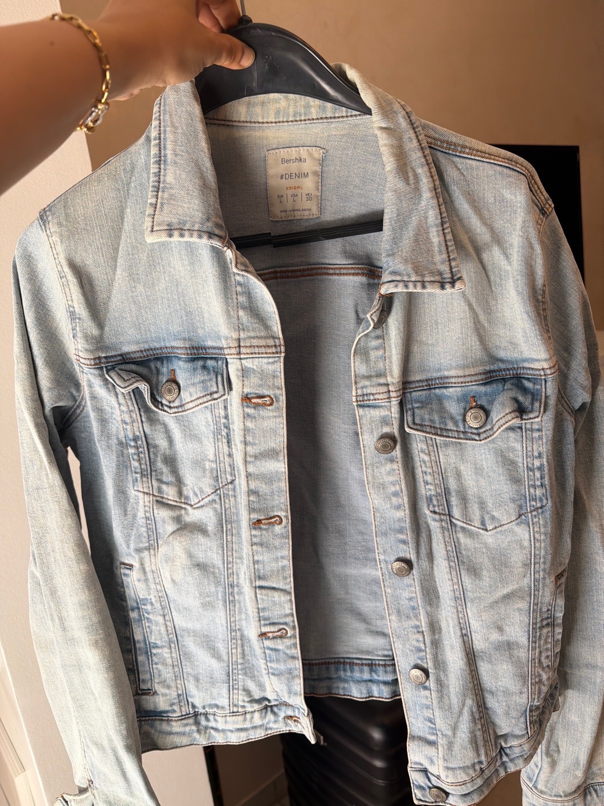 Veste jean manches longues