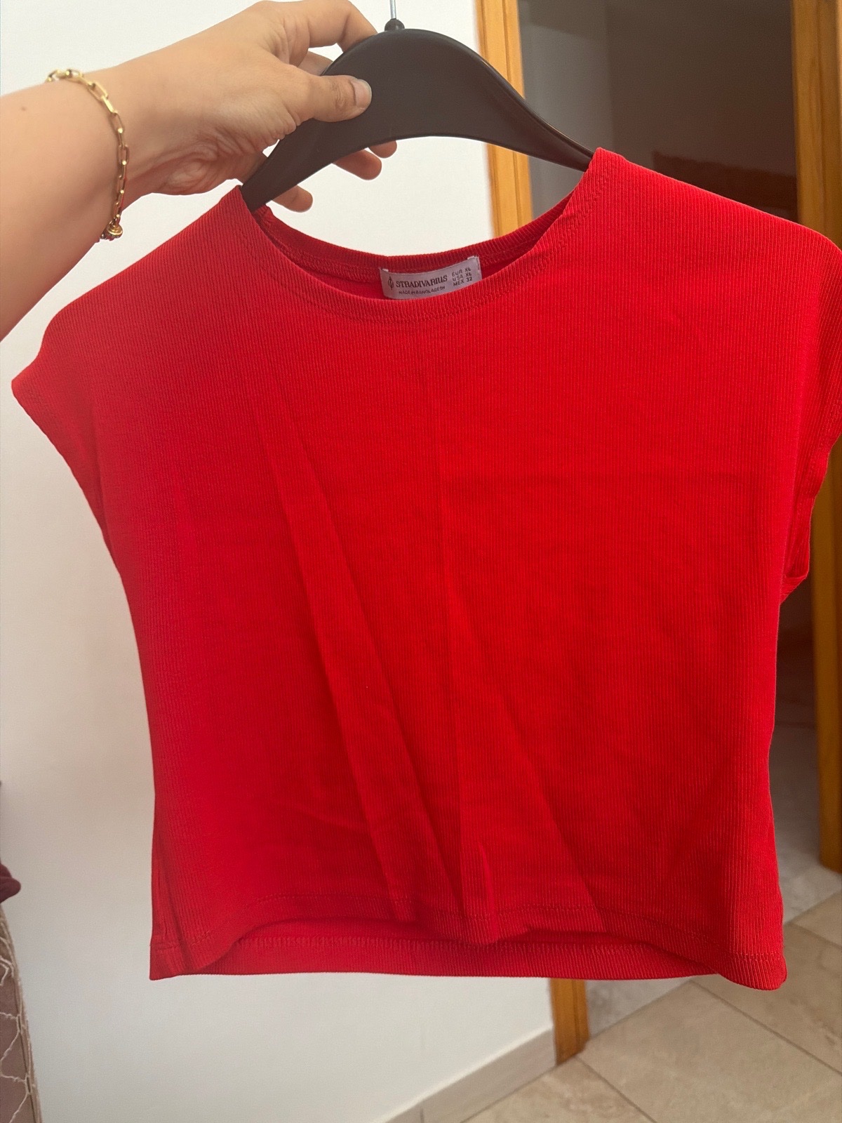 Croptop stradivarus rouge