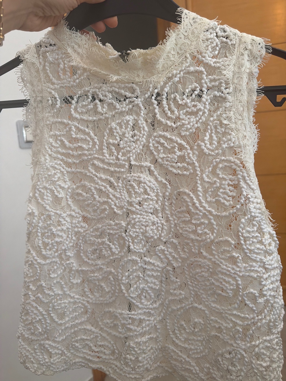 Chemisier en dentelle zara