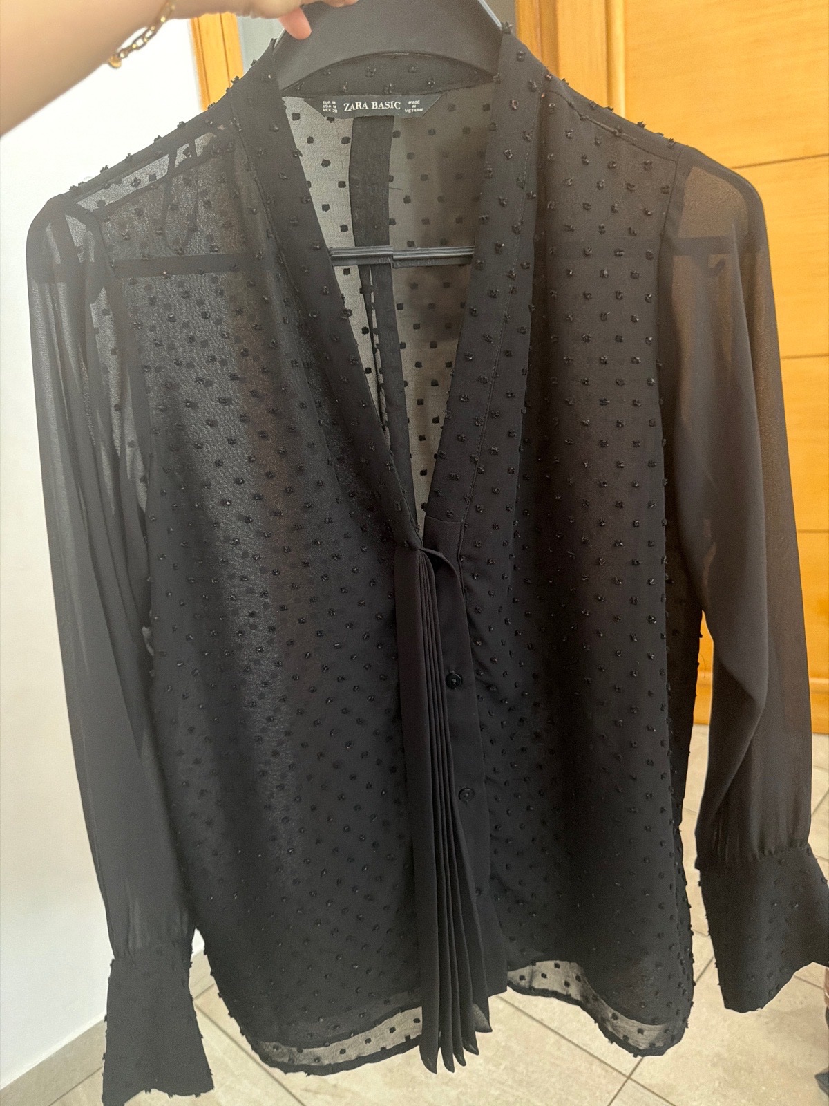 Chemisier noir zara