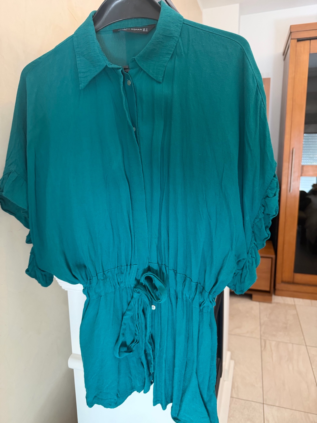 Chemise vert canard 