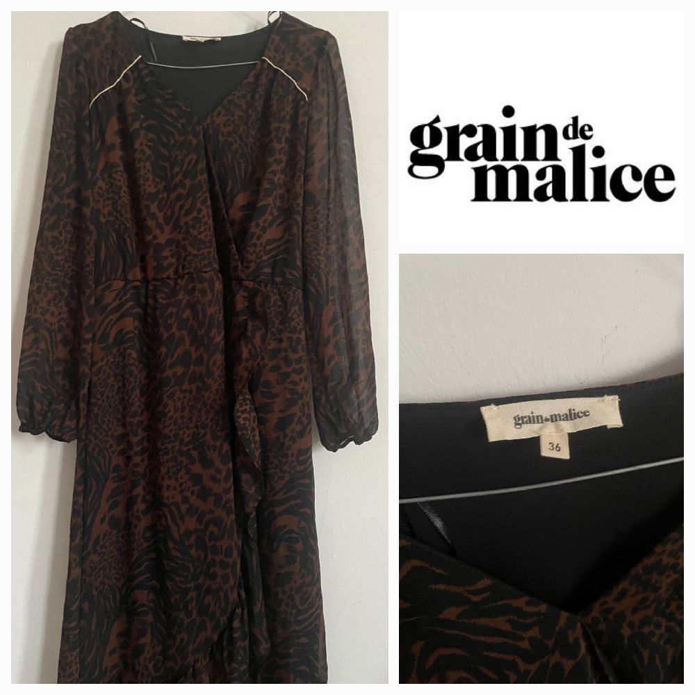 ROBE EN MOUSSELINE IMPRIMÉ TIGRE🐆🥥🫶