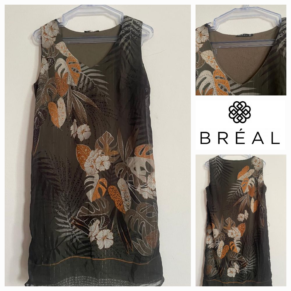 ROBE EN MOUSSELINE T46 🌿🌼🍁