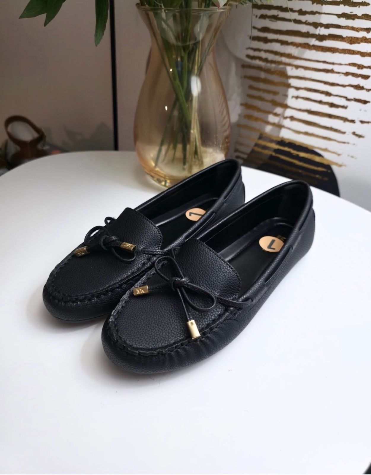 🖤 Mocassins Michael Kors en Cuir Noir – État Neuf