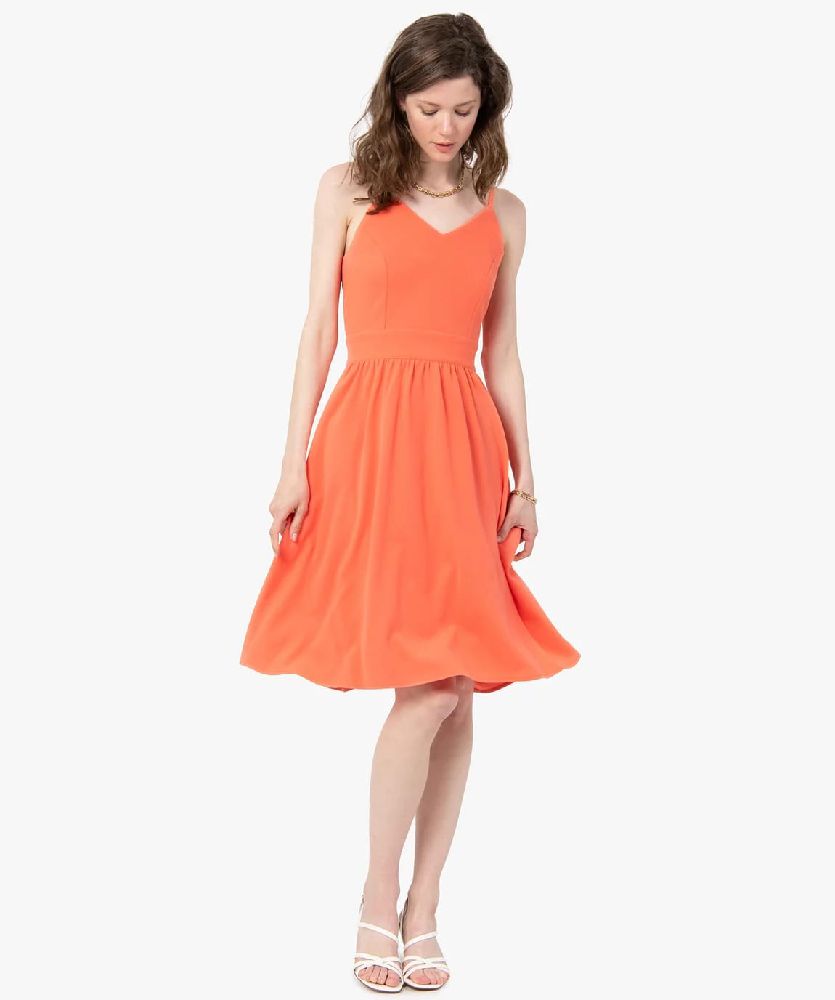 ROBE BRETELLES CORAIL 🧞🧡🍊🧚🟠🔶️🧜