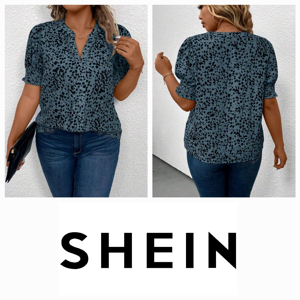 BLOUSE LÉOPARD T40/42🐆🤍