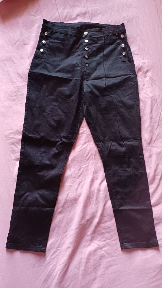 PANTALON NOIR POSÉ T38/40