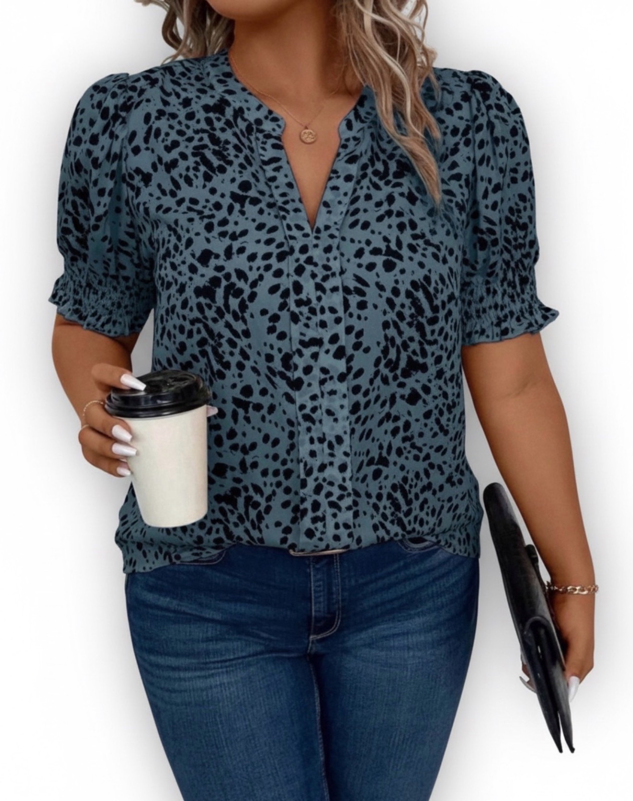 Blouse imprimee leopard T40/42