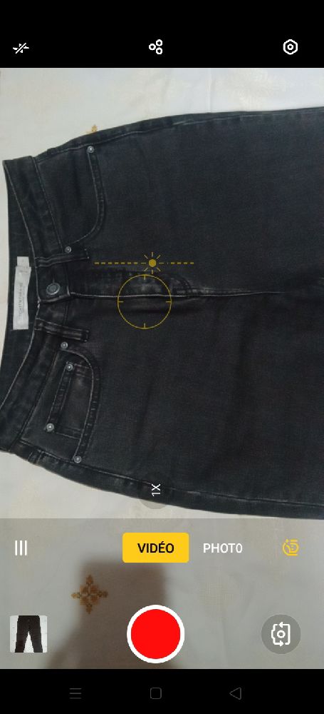 pantalon djean mom noir