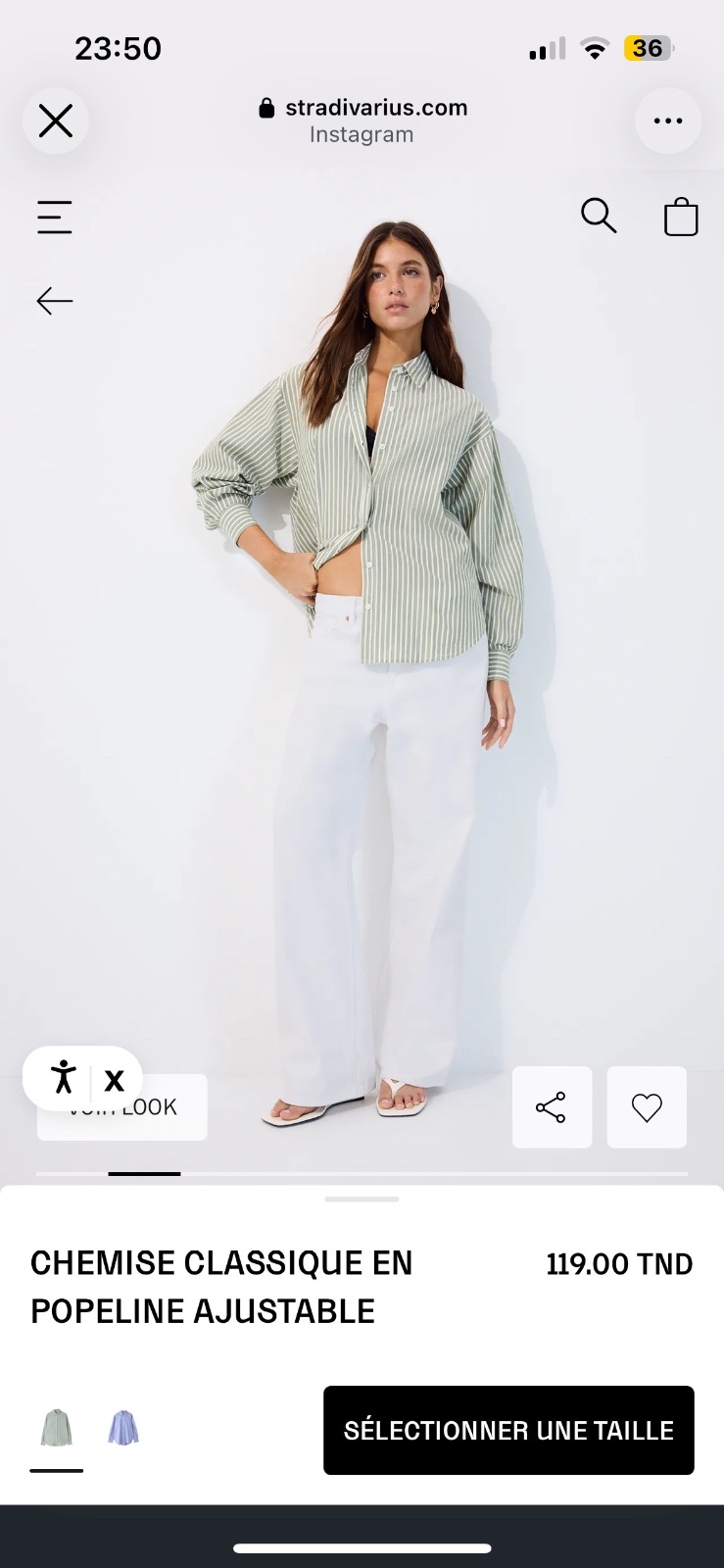 Chemise stradivarius