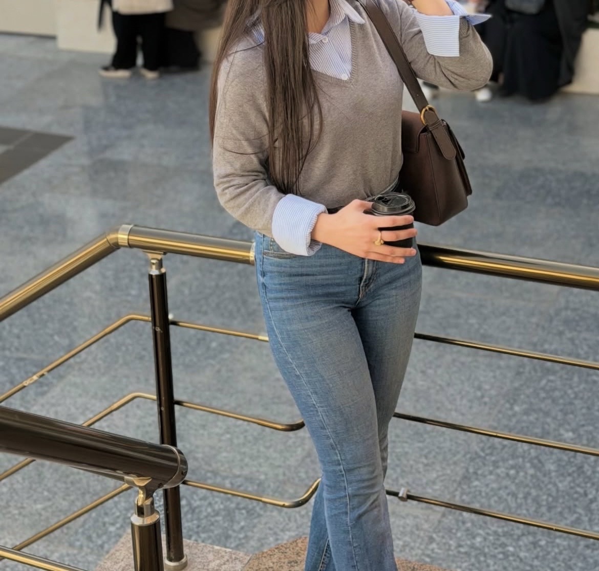 Pull gris clair