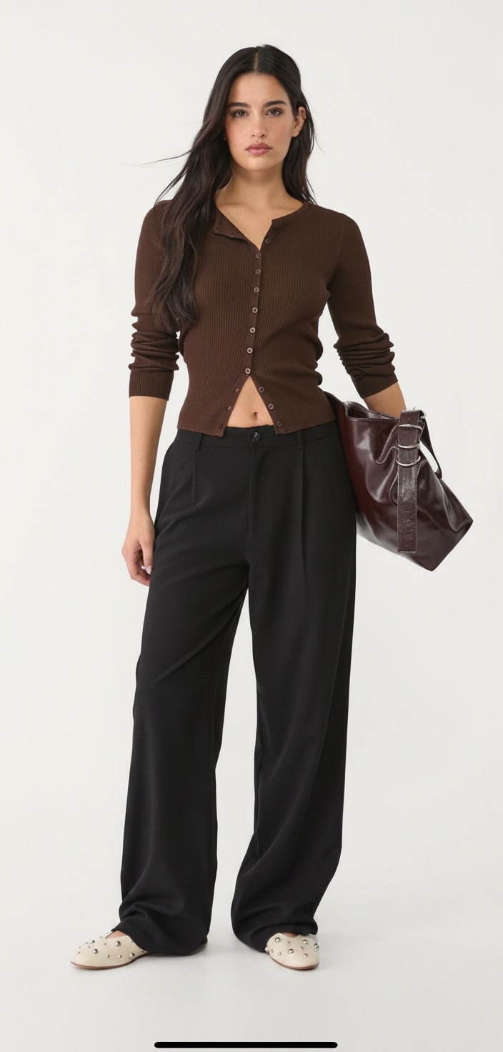 Pantalon wide leg 