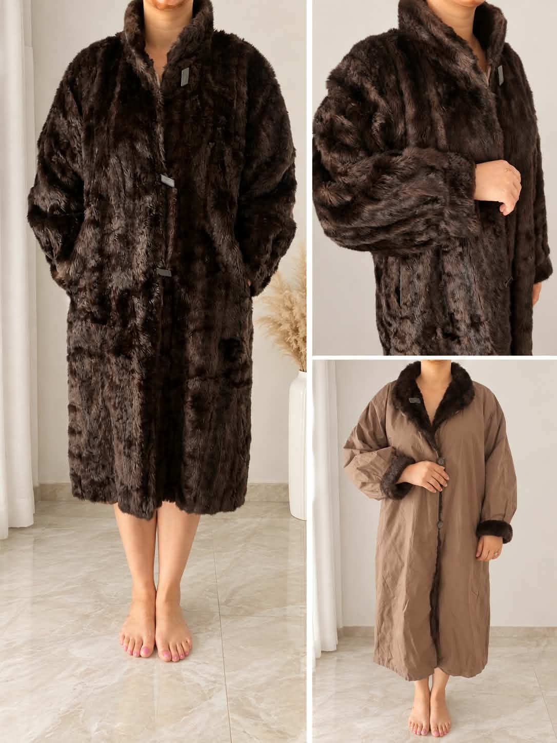 Manteau double face 
