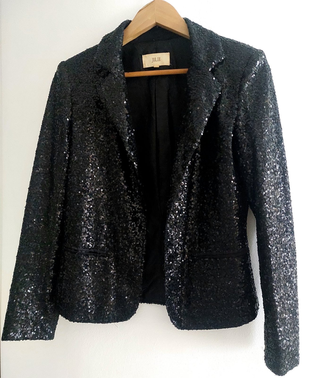 Magnifique veste en sequins noirs taille S en excellent état