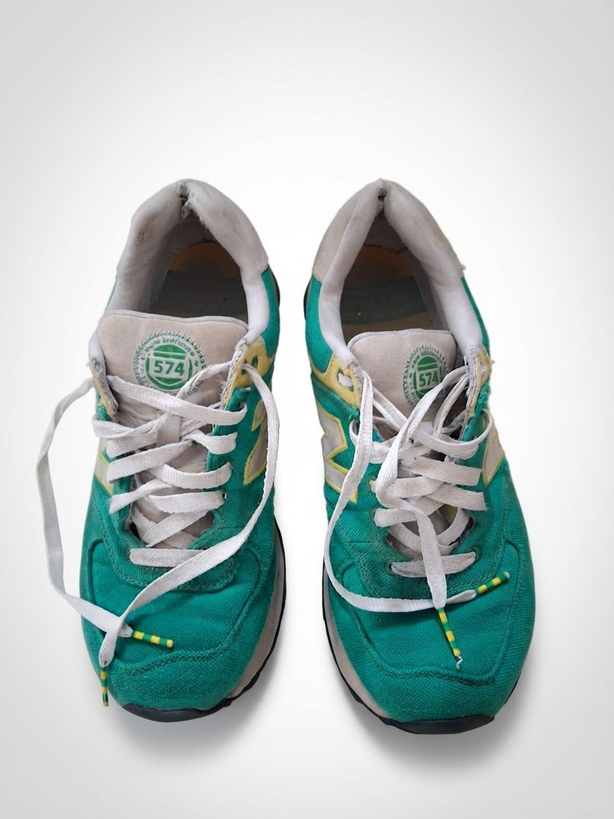 NEW BALANCE 574 vert/jaune