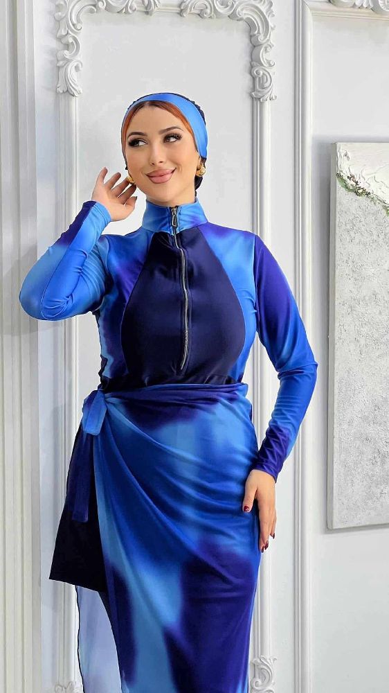 Burkini 4 piece bleu