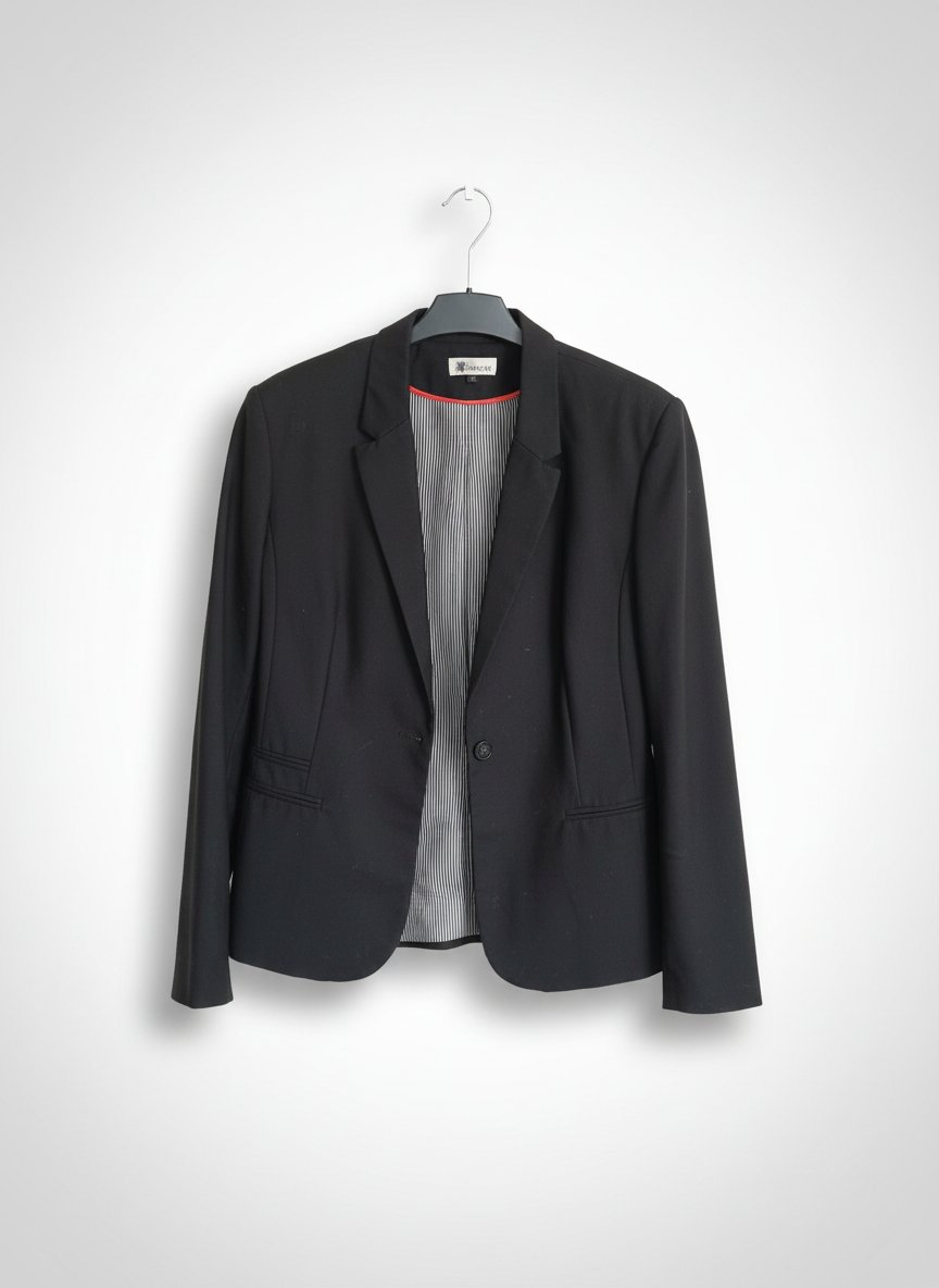 Blazer noir pour femme en très bon état et une très bonne qualité de tissus 