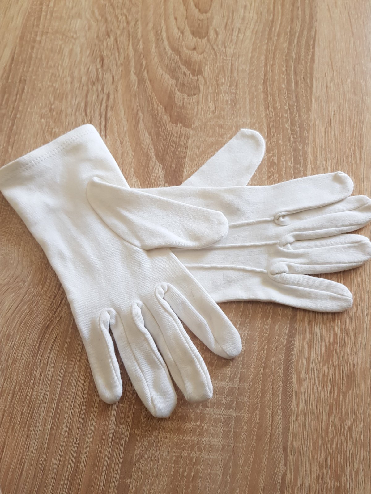 Gants de cérémonie en coton blanc taille 6,5 (small))