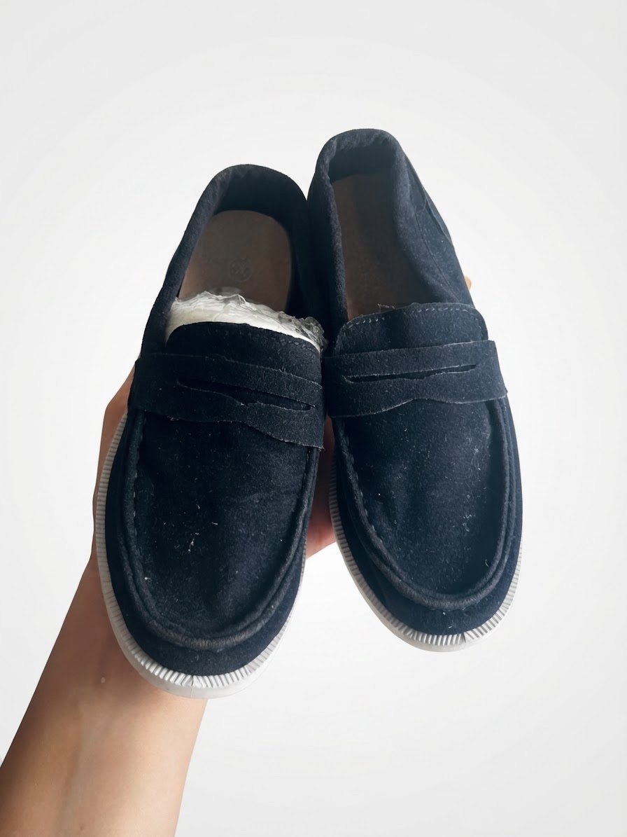 Mocassins  en daim pour enfant garçon