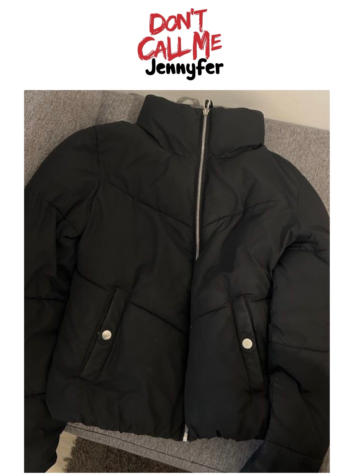 Manteau noir de la marque Jennyfer