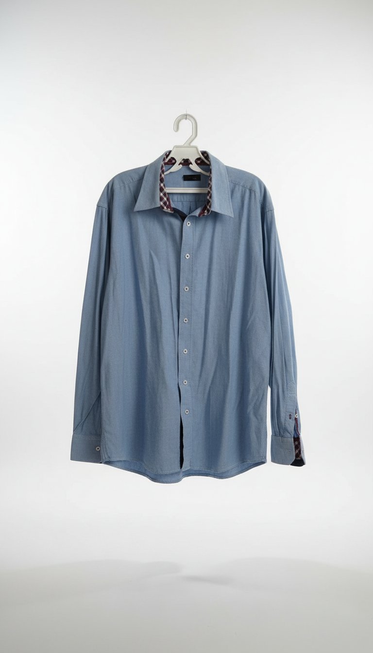 Chemise homme style jean 100% coton (style oversize)
