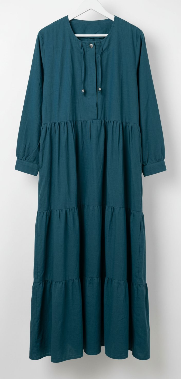 Robe longue bleue 