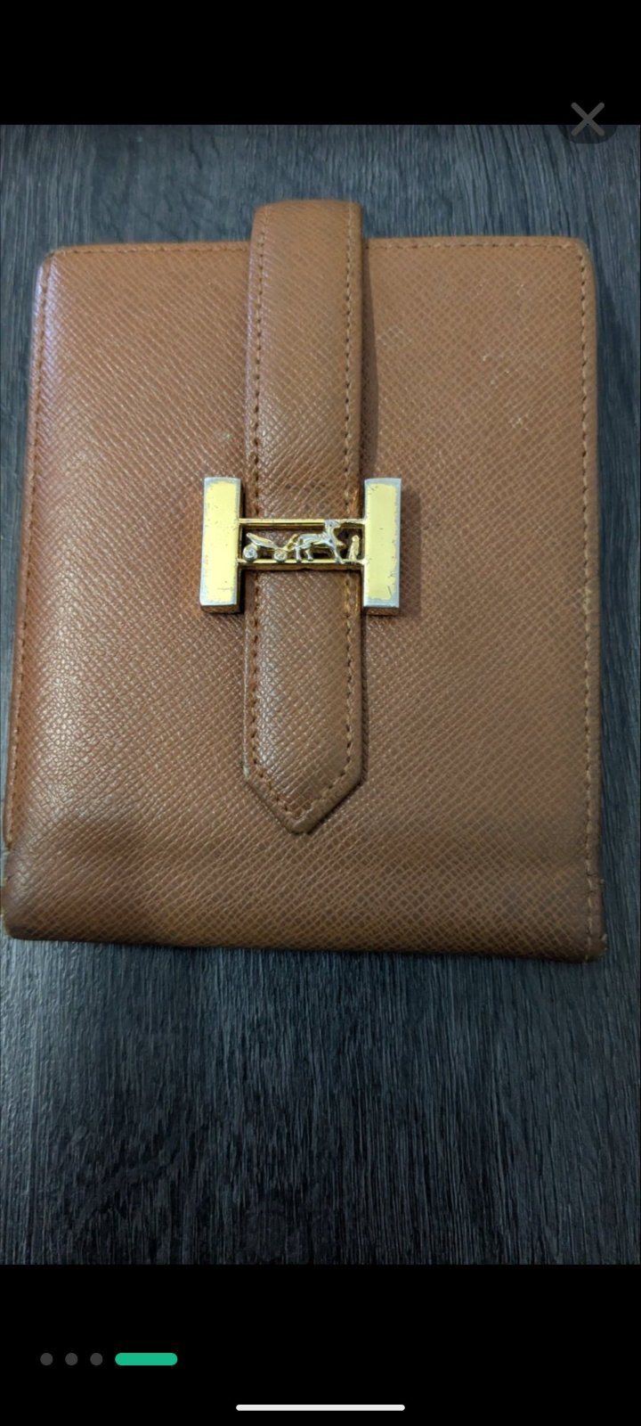 Hermès portefeuille vintage 