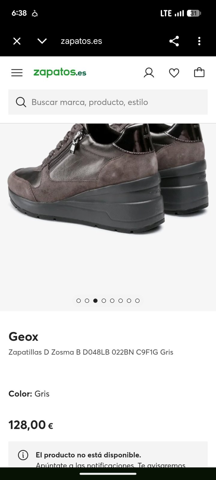 Geox gris espadrilles très confortables 