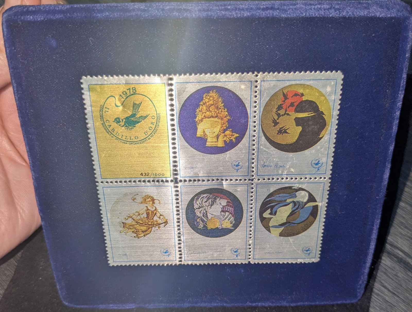 Trophée Il cardillo d'oro 1978 en argent 800 poinçonné édition limitée en 1000 exemplaires 