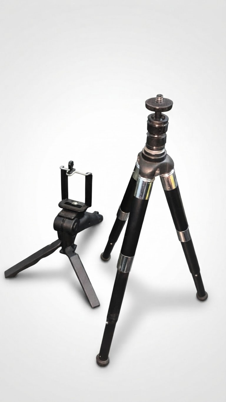 Pack des 2 tripieds pour caméra ou smartphone 
