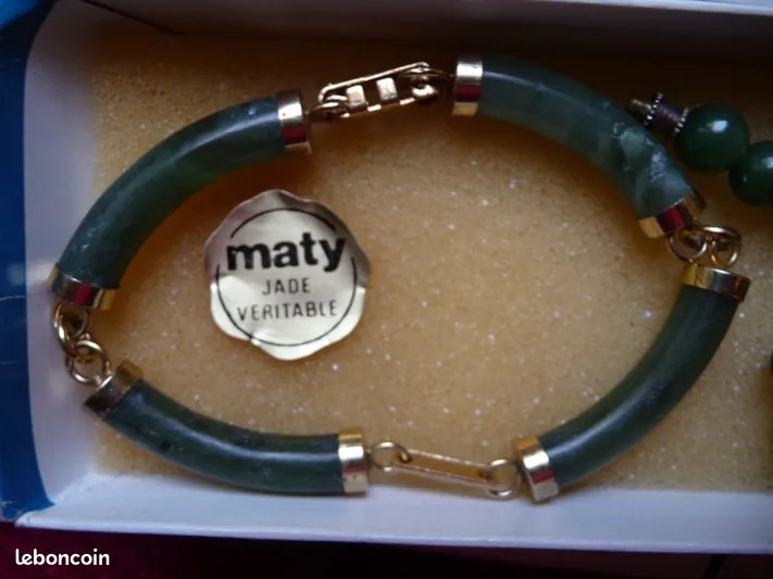 Bracelet en jade de marque Maty