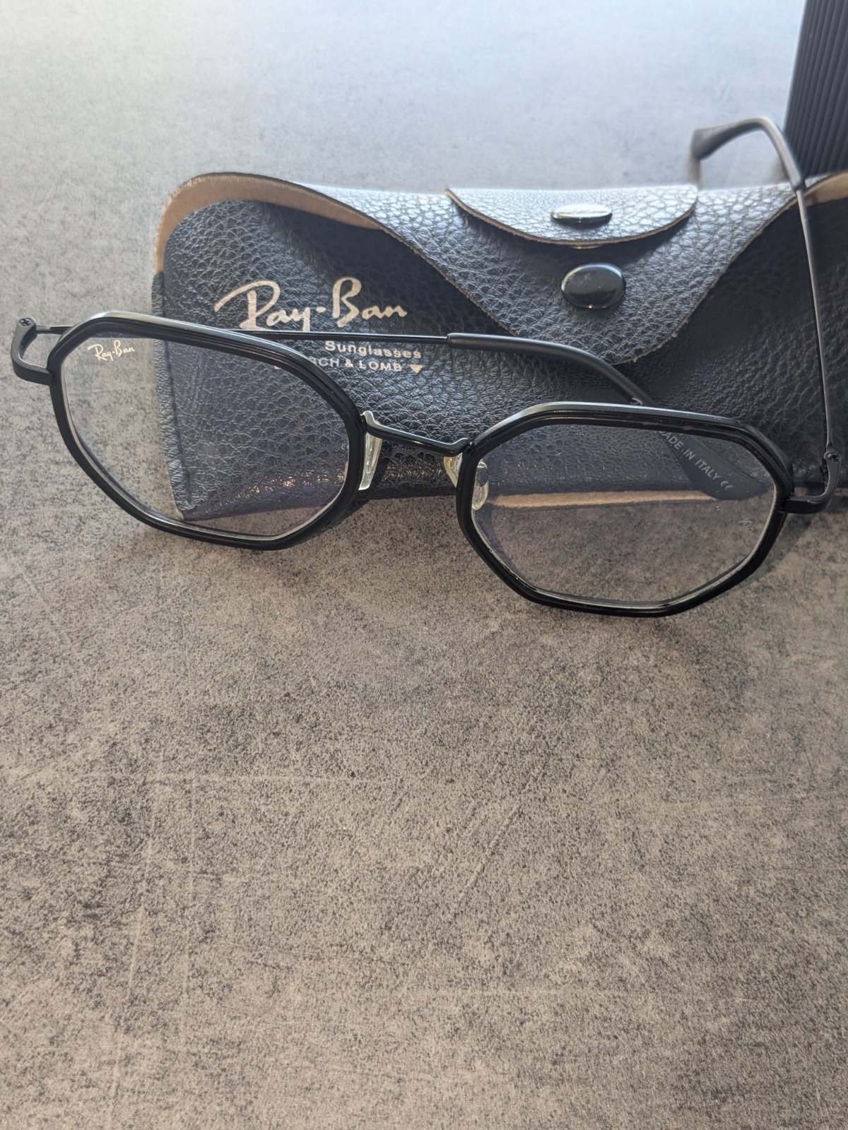 Ray Ban originale bisexe #monture géomètrique octogonale fabrication italienne 