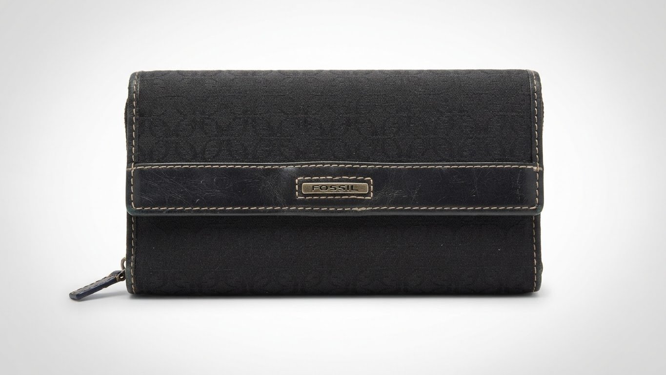 3 en 1 Portefeuille cuir genuine leather Fossil à 3 volets