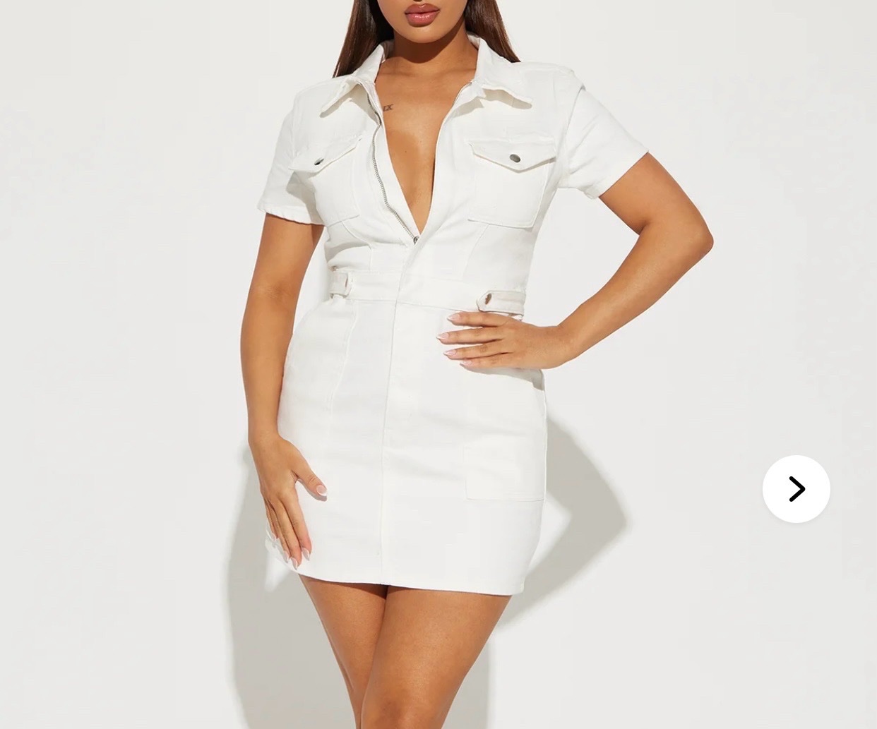 Robe blanche ( jeans)