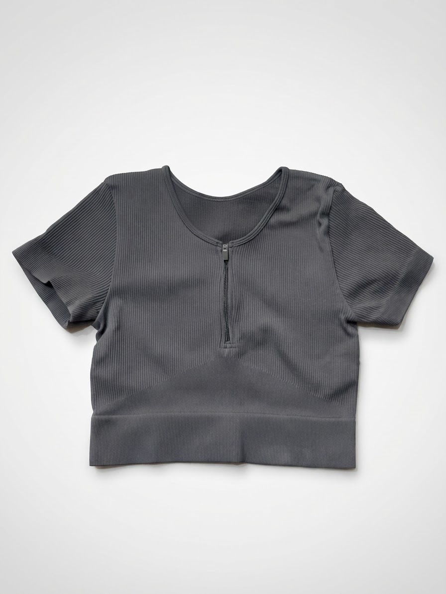 Crop top gris