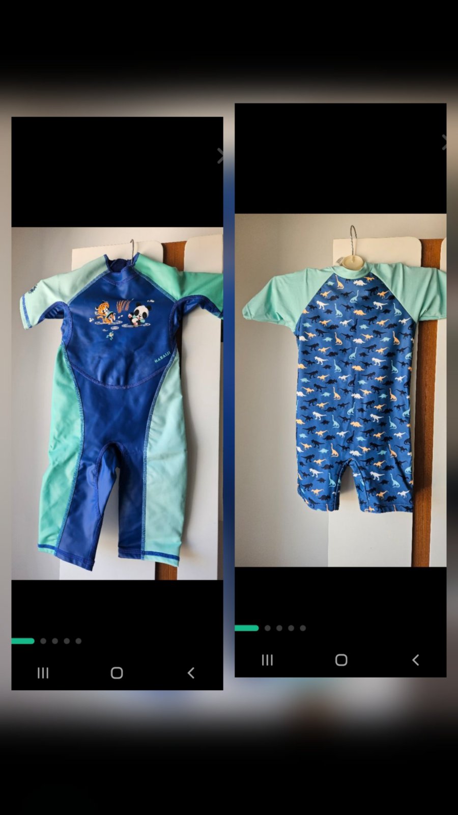 Lot 02 maillot combi taille 2- 3 ans