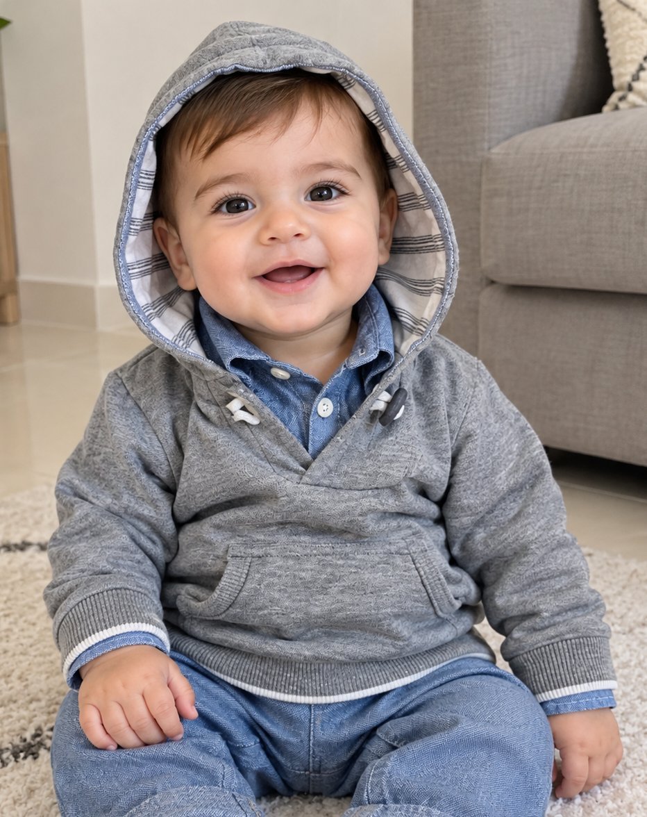 Sweat Gris avec doublure 9Mois
